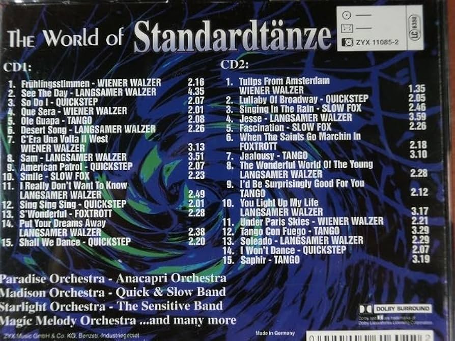 Amazon.co.jp: Zyx - The World Of Standardtanze （2CD